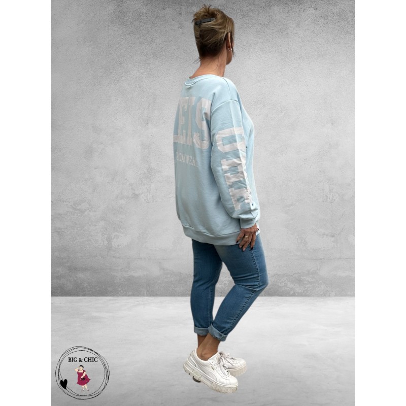 Kaffe Curve Sweater ATHLEISURE Lichtblauw