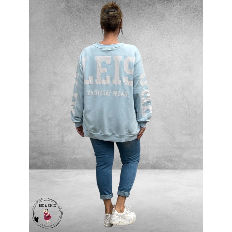 Kaffe Curve Sweater ATHLEISURE Lichtblauw