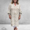 Kaffe Curve Jurk Mahlena Beige/Creme