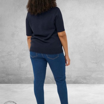 Kaffe curve Trui Leani Marine