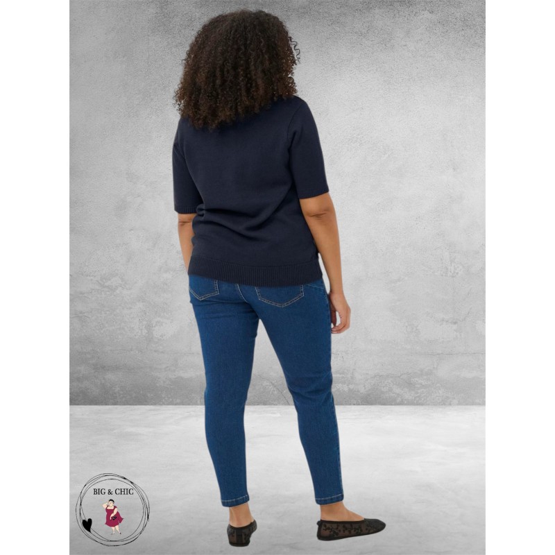 Kaffe curve Trui Leani Marine