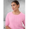 Kaffe curve Trui Lotia Pink Frosting