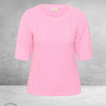 Kaffe curve Trui Lotia Pink Frosting