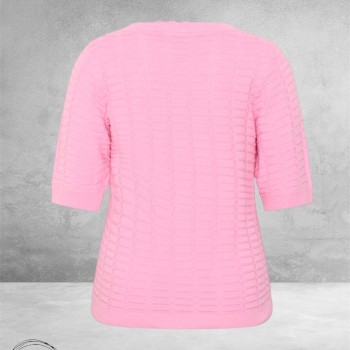 Kaffe curve Trui Lotia Pink Frosting