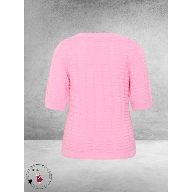 Kaffe curve Trui Lotia Pink Frosting