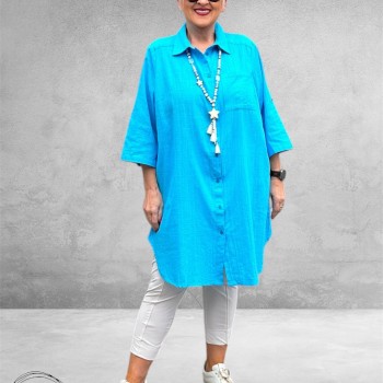 Kaffe Curve Tuniek-Blouse Paula Aquarius