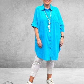 Kaffe Curve Tuniek-Blouse Paula Aquarius