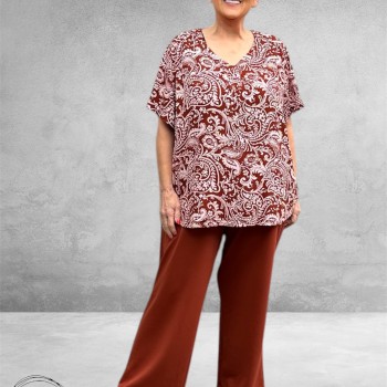 Kaffe Curve Blouse-Shirt Ami Henna Ballerina