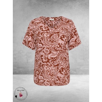 Kaffe Curve Blouse-Shirt Ami Henna Ballerina