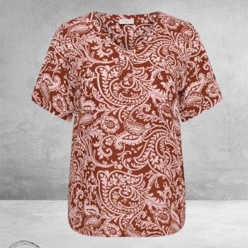 Kaffe Curve Blouse-Shirt Ami Henna Ballerina