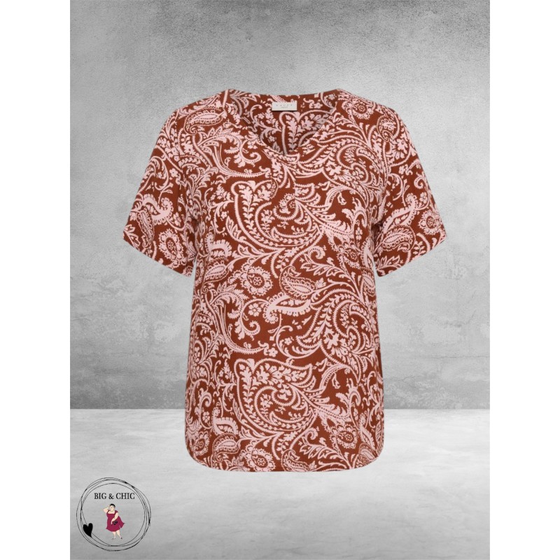 Kaffe Curve Blouse-Shirt Ami Henna Ballerina