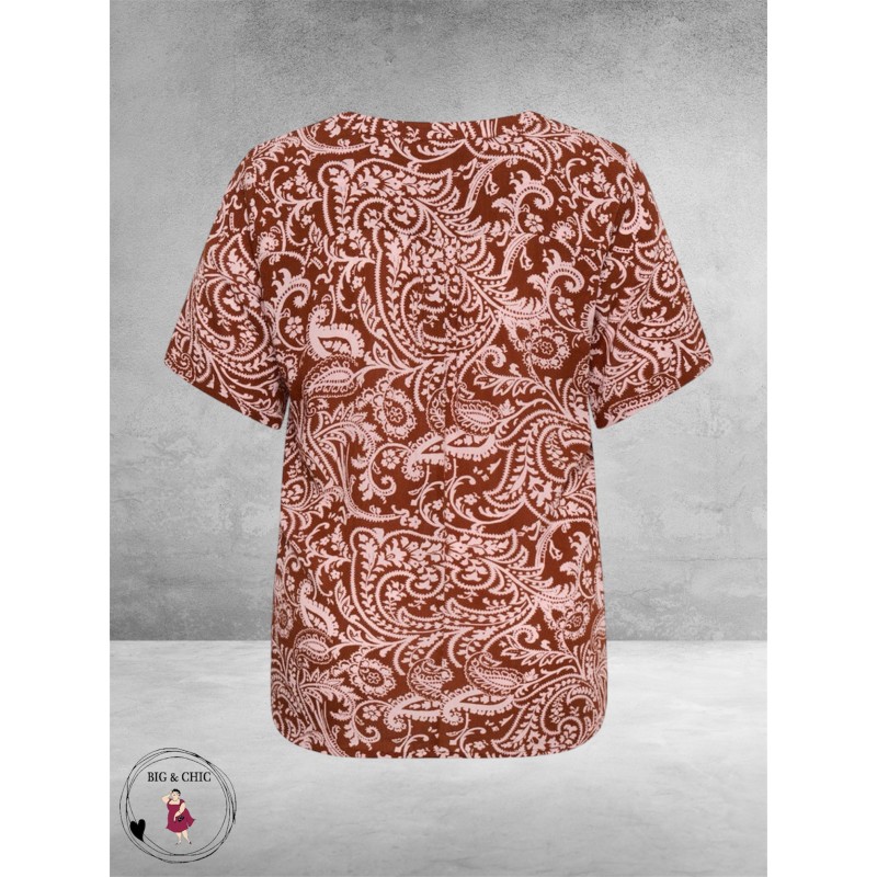 Kaffe Curve Blouse-Shirt Ami Henna Ballerina