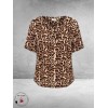 Kaffe Curve Blouse-Shirt Ami Naturel Leopard