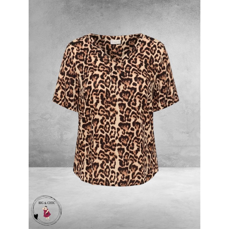 Kaffe Curve Blouse-Shirt Ami Naturel Leopard
