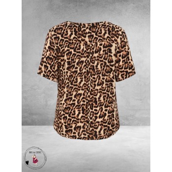 Kaffe Curve Blouse-Shirt Ami Naturel Leopard