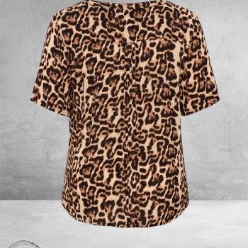 Kaffe Curve Blouse-Shirt Ami Naturel Leopard
