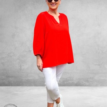 Kaffe Curve Blouse-Shirt Poppy Red