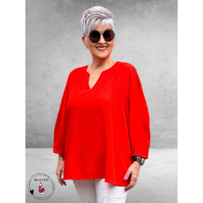 Kaffe Curve Blouse-Shirt Poppy Red