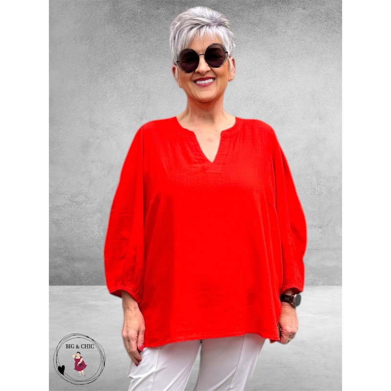 Kaffe Curve Blouse-Shirt Poppy Red
