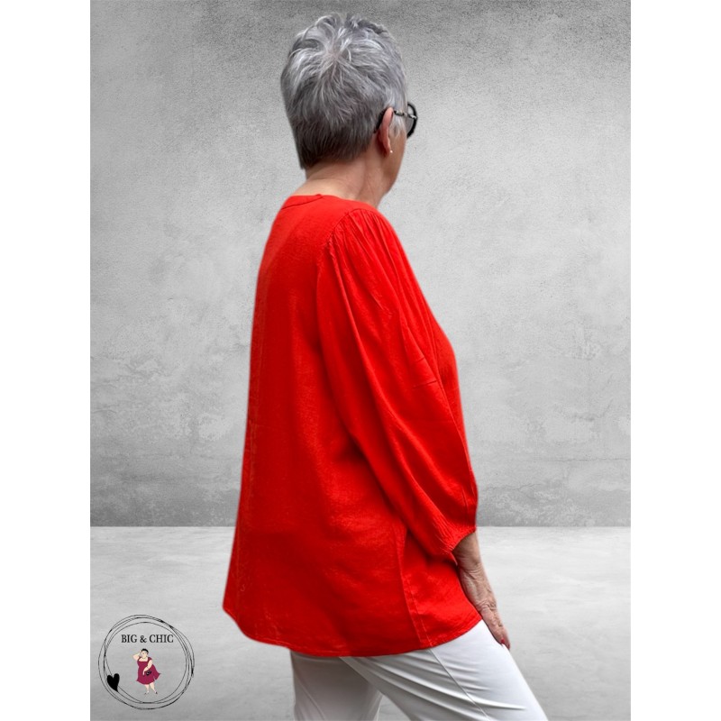 Kaffe Curve Blouse-Shirt Poppy Red