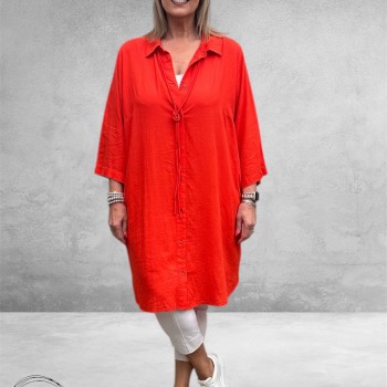 Kaffe Curve Tuniek-Blouse Mille Poppy Red
