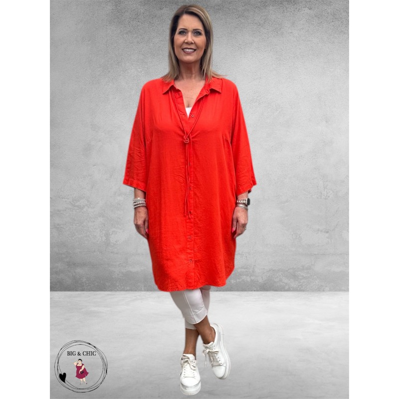 Kaffe Curve Tuniek-Blouse Mille Poppy Red