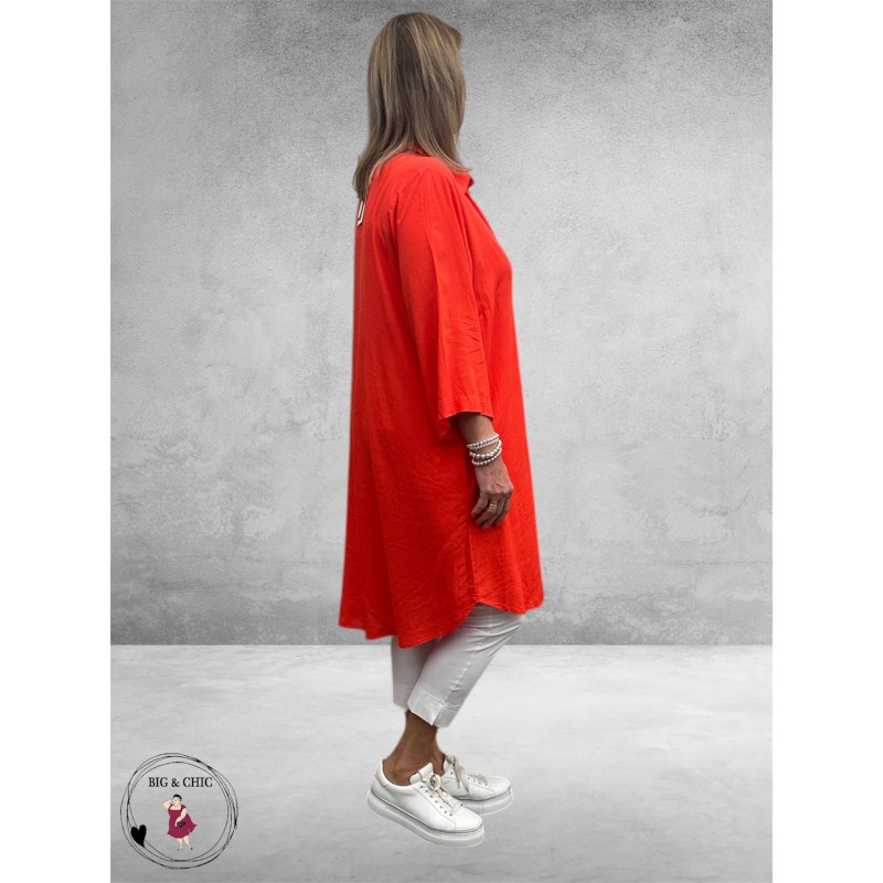 Kaffe Curve Tuniek-Blouse Mille Poppy Red