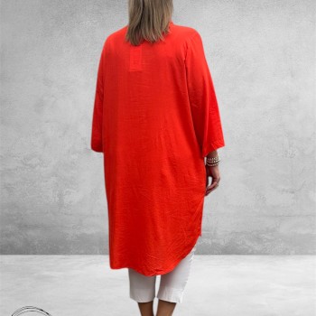 Kaffe Curve Tuniek-Blouse Mille Poppy Red