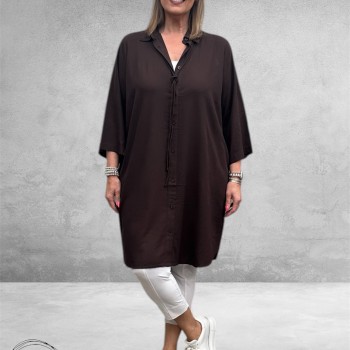 Kaffe Curve Tuniek-Blouse Mille Black Coffee