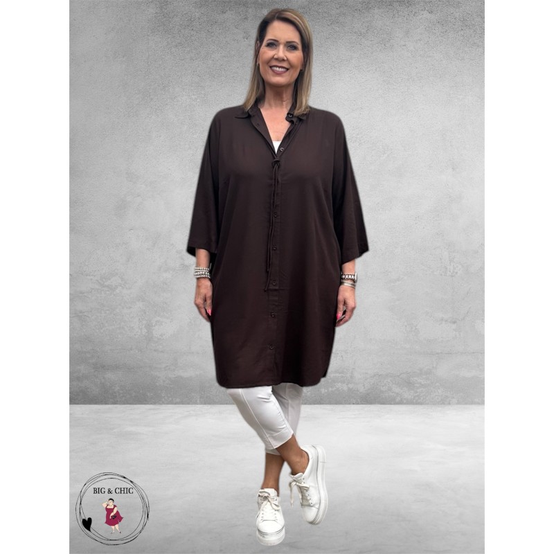 Kaffe Curve Tuniek-Blouse Mille Black Coffee
