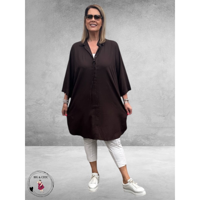 Kaffe Curve Tuniek-Blouse Mille Black Coffee