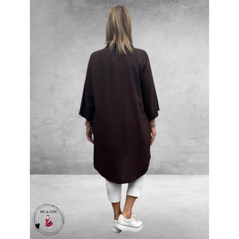 Kaffe Curve Tuniek-Blouse Mille Black Coffee