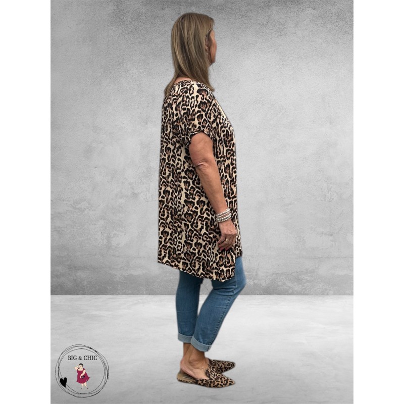 Kaffe Curve Tuniek/Jurk Ami Leopard 