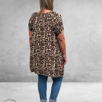 Kaffe Curve Tuniek/Jurk Ami Leopard 