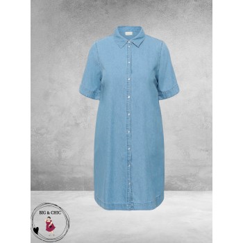 Kaffe curve Jurk Denim Jada Medium Blue