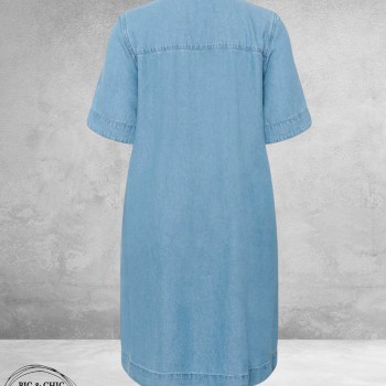 Kaffe curve Jurk Denim Jada Medium Blue
