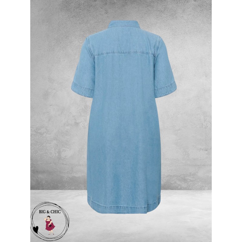 Kaffe curve Jurk Denim Jada Medium Blue