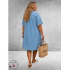 Kaffe curve Jurk Denim Jada Medium Blue