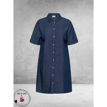 Kaffe curve Jurk Denim Jada Dark Blue
