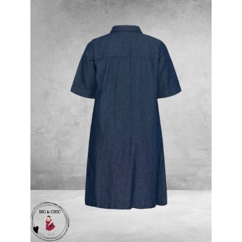 Kaffe curve Jurk Denim Jada Dark Blue