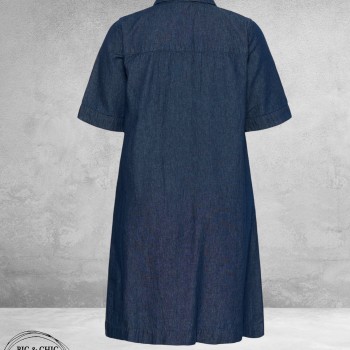 Kaffe curve Jurk Denim Jada Dark Blue