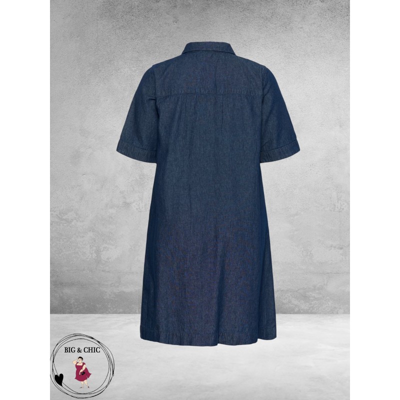 Kaffe curve Jurk Denim Jada Dark Blue