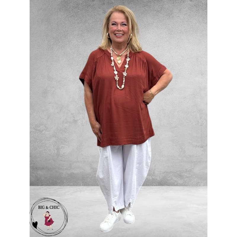 Kaffe curve Shirt-Blouse Mina Henna/Bruin