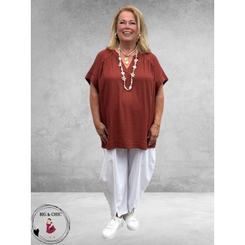 Kaffe curve Shirt-Blouse Mina Henna/Bruin
