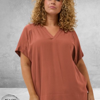 Kaffe curve Shirt-Blouse Mina Henna/Bruin