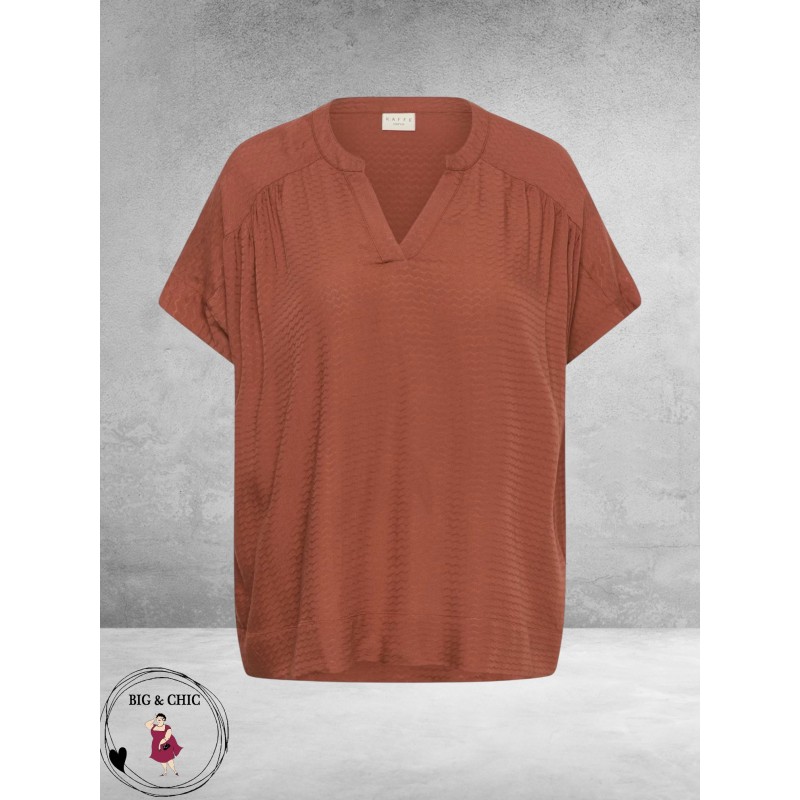Kaffe curve Shirt-Blouse Mina Henna/Bruin