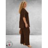 Kaffe curve Tuniek Myra Coffee Bean/Ecru Dots