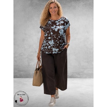 Kaffe curve Shirt Mila Coffee Bean /Blue 