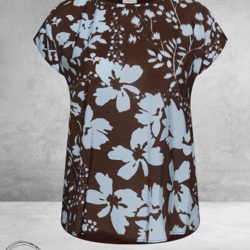 Kaffe curve Shirt Mila Coffee Bean /Blue 