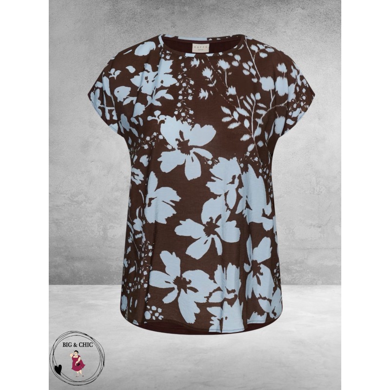 Kaffe curve Shirt Mila Coffee Bean /Blue 